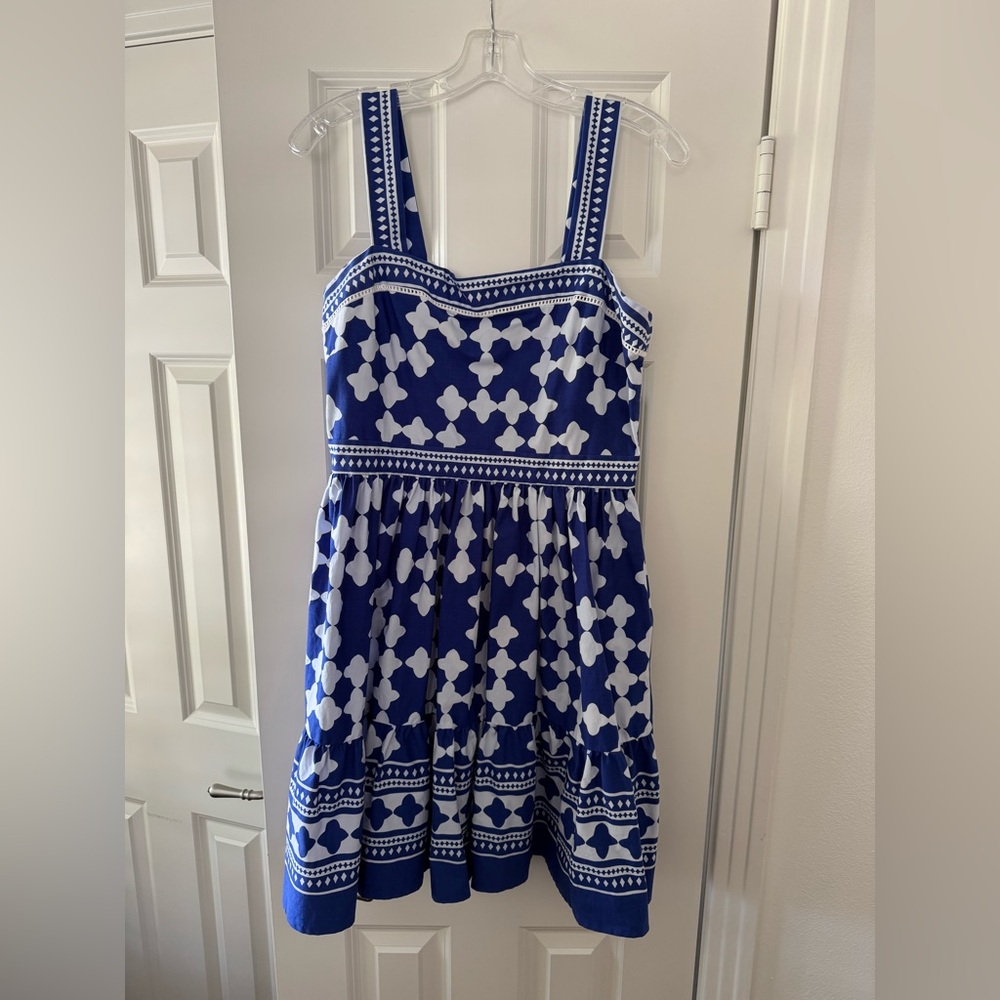 Kate Spade NY Lantern Poplin Flounce Sundress - Picture 4 of 6
